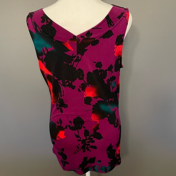 The LIMITED cowl neck floral sleeveless top - Size S - Picture 2 of 12